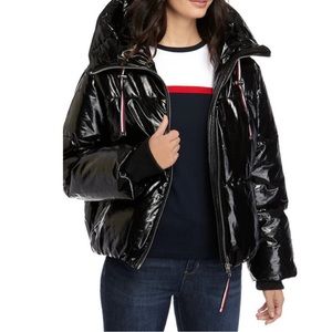 Tommy Hilfiger Shiny Hooded Puffer Coat